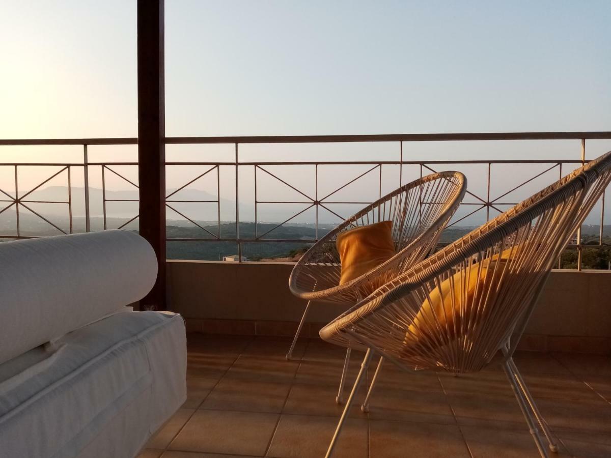 360 Panorama House - Gazing At Horizon And The Stars Of The Galaxy In The Night - Fresh Cool Breeze Most Of The Time - Just 7 Min From The Beach Kournas Ngoại thất bức ảnh
