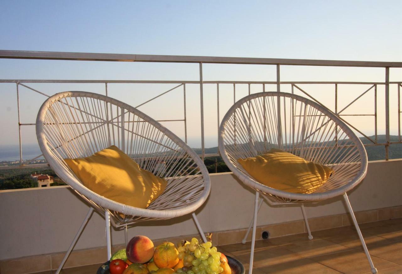 360 Panorama House - Gazing At Horizon And The Stars Of The Galaxy In The Night - Fresh Cool Breeze Most Of The Time - Just 7 Min From The Beach Kournas Ngoại thất bức ảnh