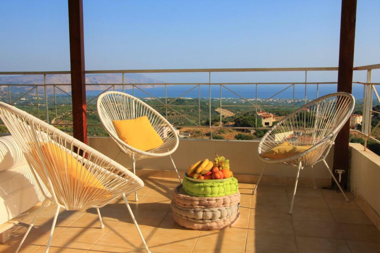 360 Panorama House - Gazing At Horizon And The Stars Of The Galaxy In The Night - Fresh Cool Breeze Most Of The Time - Just 7 Min From The Beach Kournas Ngoại thất bức ảnh