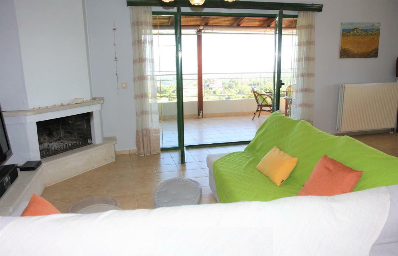 360 Panorama House - Gazing At Horizon And The Stars Of The Galaxy In The Night - Fresh Cool Breeze Most Of The Time - Just 7 Min From The Beach Kournas Ngoại thất bức ảnh